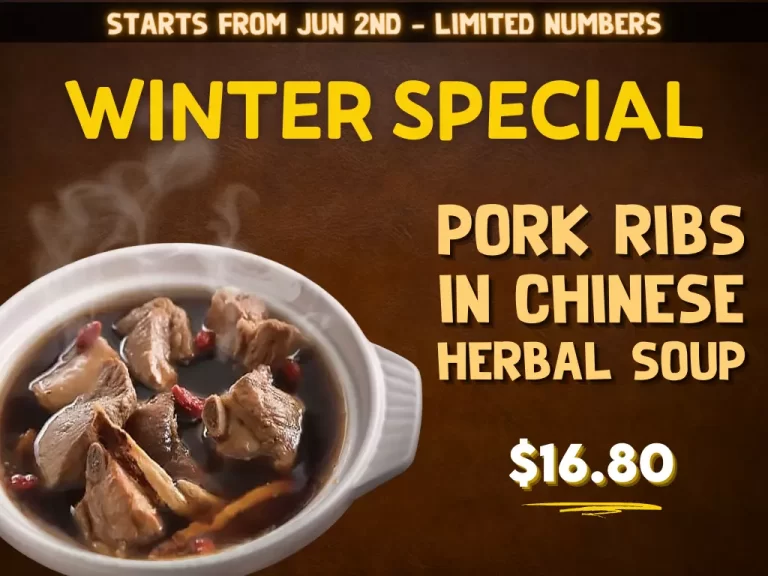 Winter Special Mums Wok Pork Ribs Chinese Herbal Sou